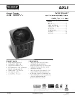 Предварительный просмотр 1 страницы Goodman GSX13 User Manual