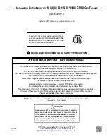 Preview for 1 page of Goodman *MH80453A Series Installation Instructions Manual