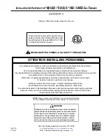 Goodman *MH81405D Series Installation Instructions Manual preview