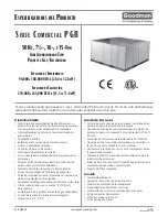 Goodman PGB090210-5 (Spanish) Especificaciones Del Producto предпросмотр