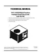 Goodman PH 15 SEER Series Technical Manual preview