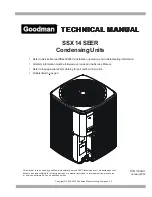 Goodman SSX 14 SEER Technical Manual предпросмотр