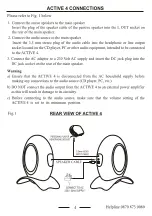 Предварительный просмотр 5 страницы Goodmans ACTIVE 4 Instruction Manual