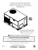 Preview for 1 page of Goodmans CPG SERIES Installation Instructions Manual