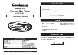 Goodmans GCD525RS Instruction Manual предпросмотр