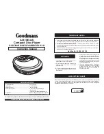 Goodmans GCD709RB Instruction Manual preview