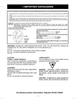 Preview for 3 page of Goodmans gcdr1950r Instruction Manual