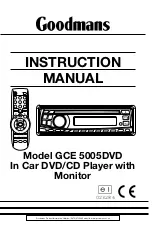 Goodmans GCE 5005DVD Instruction Manual предпросмотр