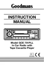 Goodmans GCE 751PLL Instruction Manual preview