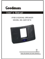 Goodmans GCR1873i User Manual preview