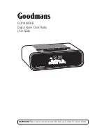 Goodmans GCR1880DAB User Manual preview