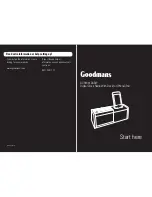 Goodmans GCR1881DABIP User Manual preview