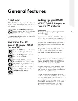 Preview for 9 page of Goodmans GDVD145VCR User Manual