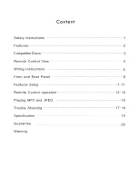 Preview for 2 page of Goodmans GDVD171HDIVX5 User Manual