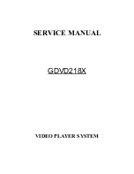 Preview for 1 page of Goodmans GDVD218X Service Manual