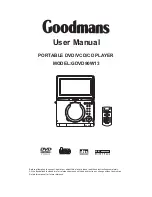 Goodmans GDVD90W13 User Manual preview