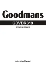 Goodmans GDVDR319 Instruction Manual preview