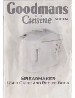 Goodmans GHB161A User Manual And Recipe Book предпросмотр