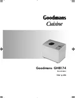 Goodmans GHB174 User Manual предпросмотр