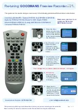 Preview for 1 page of Goodmans GHD8015F2 Re-Tuning Manual