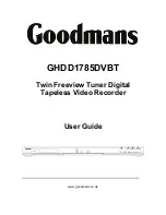 Goodmans GHDD1785DVBT User Manual preview