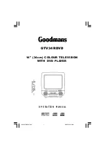 Goodmans GM700 Series Operation Manual preview