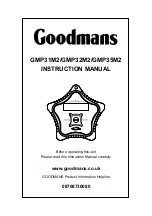 Preview for 1 page of Goodmans GMP31M2 Instruction Manual