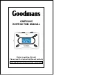 Предварительный просмотр 1 страницы Goodmans GMP32005 Instruction Manual