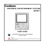 Goodmans GPDR 1 User Manual предпросмотр