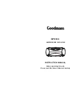 Предварительный просмотр 1 страницы Goodmans GPS103 Instruction Manual