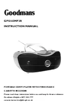 Goodmans GPS164R Instruction Manual предпросмотр