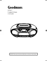 Goodmans GPS167 User Manual preview