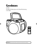 Goodmans GPS190 User Manual preview