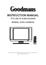 Goodmans GTV15N5DVD Instruction Manual preview