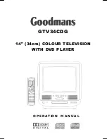 Предварительный просмотр 1 страницы Goodmans GTV34CDG Operation Manuals