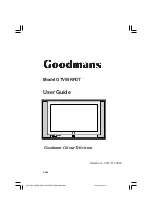 Goodmans GTV69RFDT User Manual preview