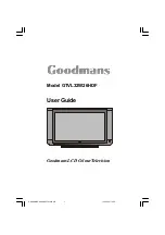 Preview for 1 page of Goodmans GTVL32W26HDF User Manual