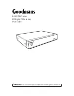 Goodmans GV102ZRH Series User Manual preview