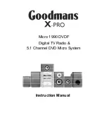 Предварительный просмотр 1 страницы Goodmans Micro 1990 DVDF Instruction Manual