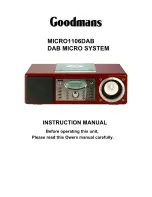 Goodmans MICRO1106DAB Instruction Manual preview