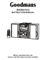 Goodmans MICRO1530 Instruction Manual preview