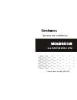 Goodmans MICRO1980DVD Operating Instructions Manual preview