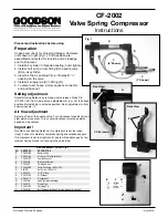 Предварительный просмотр 1 страницы Goodson CF-2002 Instructions