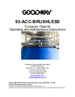 Goodway 93-ACC-BRUSHLESS Operating And Maintenance Instructions Manual preview