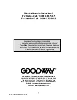 Preview for 21 page of Goodway 93-ACC-BRUSHLESS Operating And Maintenance Instructions Manual