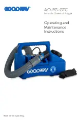 Предварительный просмотр 1 страницы Goodway AQ-FG-GTC Operating And Maintenance Instructions Manual