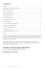 Preview for 2 page of Goodway BioSpray-5 Operating And Maintenance Instructions Manual