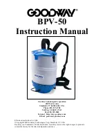 Preview for 1 page of Goodway BPV-50 Instruction Manual