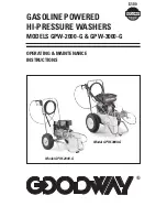 Goodway GPW-2000-G Operating & Maintenance Instructions preview