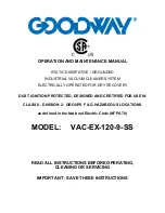 Goodway VAC-EX-120-9-SS Operation And Maintenance Manual предпросмотр